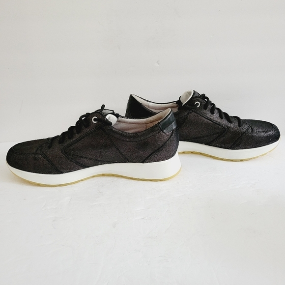 NEW Munro Women's Piper Suede Glitter Lace-Up Sneakers Size 11 - Picture 3 of 9